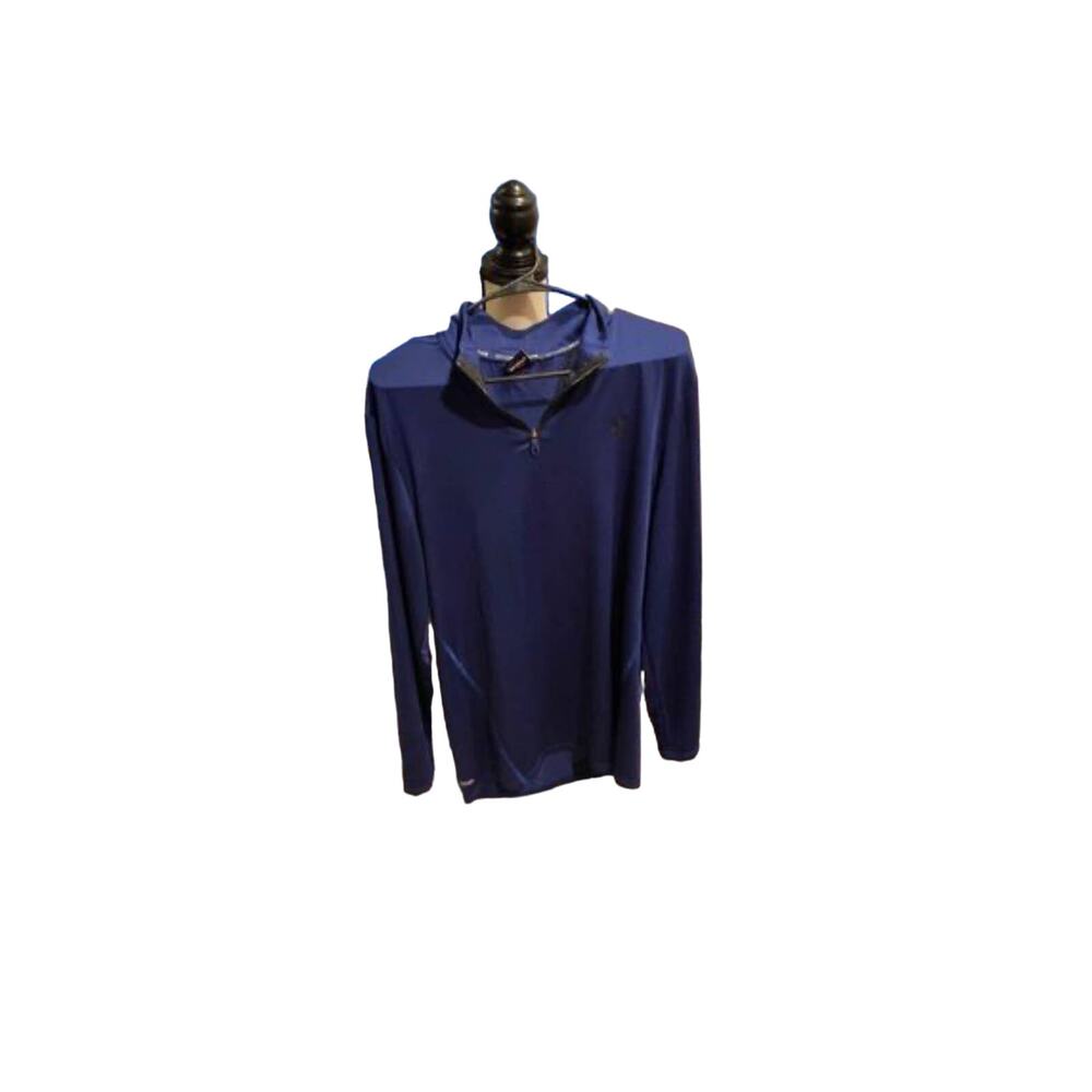⭐️ Men’s Spyder Navy Dri Fit Quarter Zip Shirt  Size XL Running Athleisure